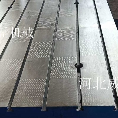 机床加高台现货铸铁试验平台镗铣床工作台 开T型槽 焊接平台