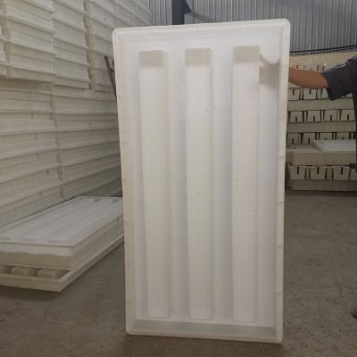 高铁防护栅栏模具效果图-防护栅栏预制件模具
