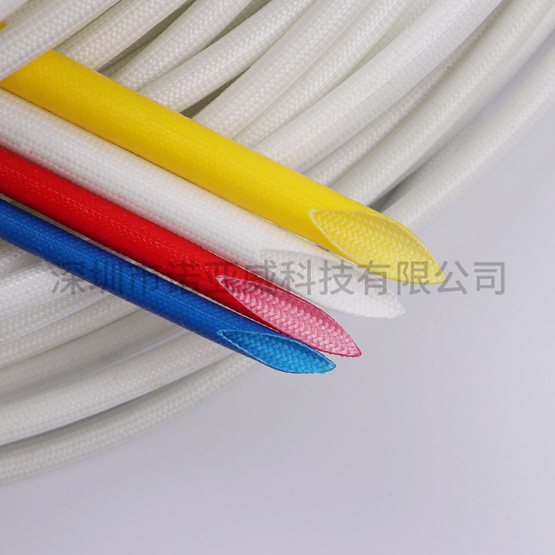 供应硅树脂自熄管白色玻纤管2.5kv耐高温玻璃纤维管批发