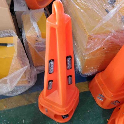 宁安声光警示路锥 声光路锥报警器生产厂家