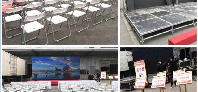西安大学城桁架喷绘 注水旗租赁 LED屏舞台 宣传展板展架