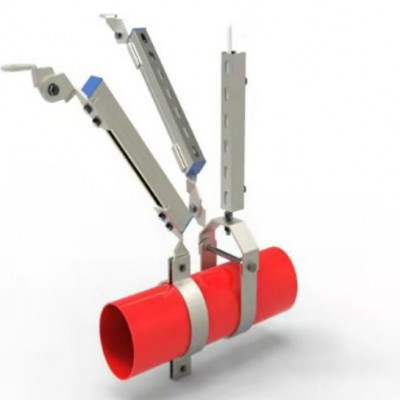 水管侧纵向抗震支架 消防管道 坚固耐用 紧固件规格齐全