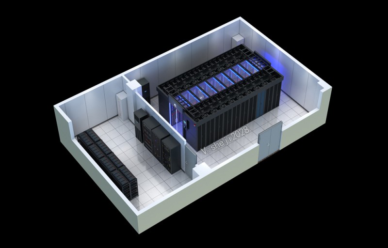 佛山屏蔽机房效果图设计|中控室|报告厅幕布效果图制作