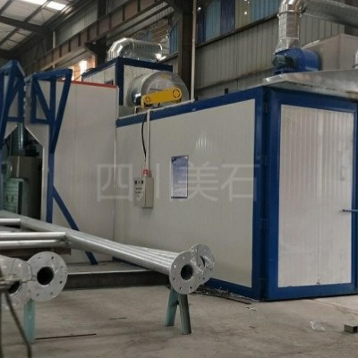 四川成都照明灯杆喷塑喷粉设备