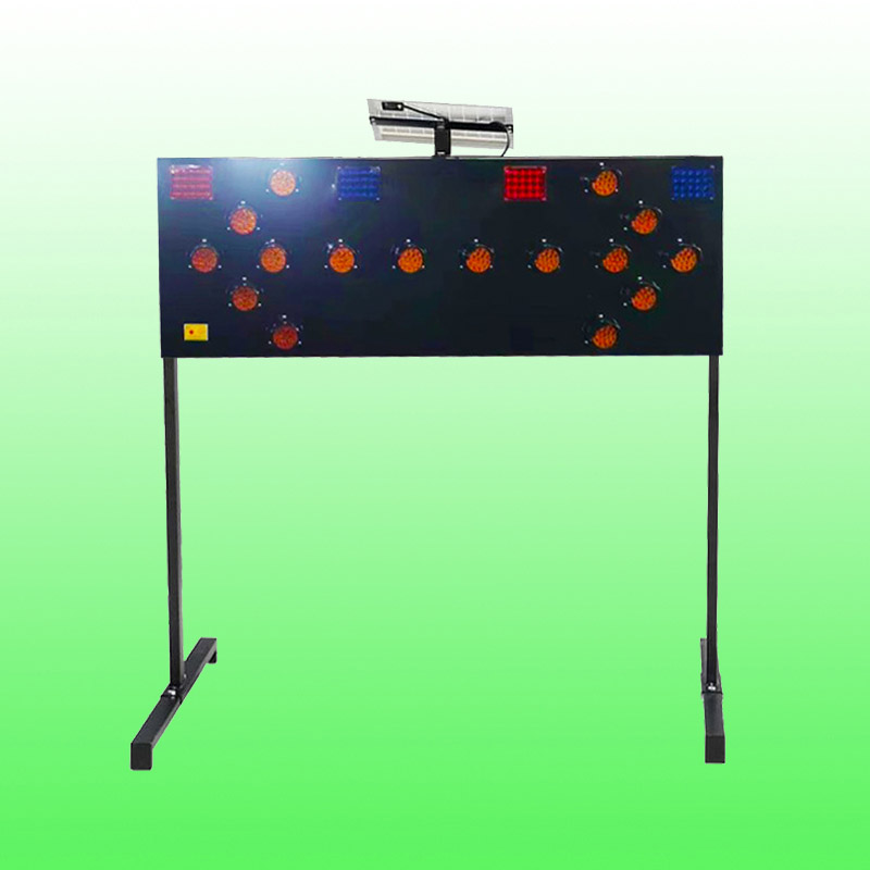 五指山施工指向警示牌 太阳能导向灯交通设施