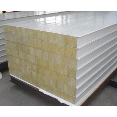  钢结构建筑配套彩钢岩棉夹芯板，安装快效率高