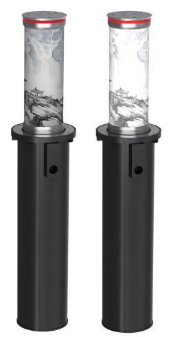 武汉电动液压一体升降柱GJL-S93-G 广告灯柱款立柱